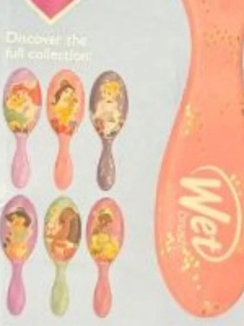 NEW & LIMITED EDITION ULTIMATE PRINCESS BELLE WET BRUSH ORIGINAL DETANGLER BRUSH